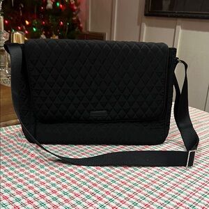 Vera Bradley Black Quilted Laptop Bag